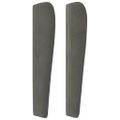 vidaXL Čelo postele so záhybmi tmavosivé 83x23x118/128 cm zamat