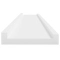 vidaXL Nástenné police 4 ks, biele 100x9x3 cm