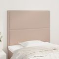 vidaXL Čelo postele Cappuccino 100x5x118/128 cm umelá koža