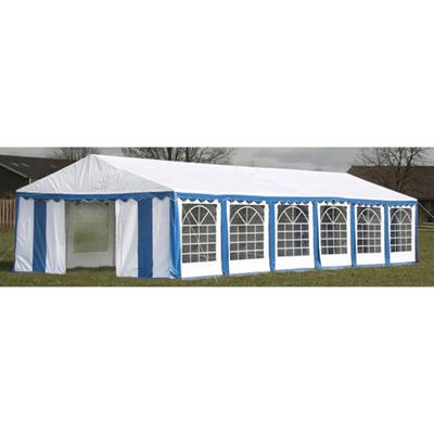 Krytie pre party stan horné a bočné panely 12x6 m modro-biely