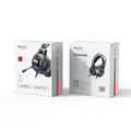 YESIDO GAMING HEADPHONES EK02 LED 2xAUX 3.5MM + MICROPHONE BLACK