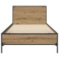 vidaXL Rám postele s čelom Dub artisan 80 x 200 cm Kompozitné drevo