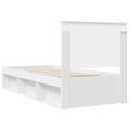 vidaXL Rám postele Biela 90 x 200 cm Masívne borovicové drevo