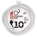 Rozšířovací kabel EMOS P0110 spojka 10 m, biely / PVC / 1 mm2