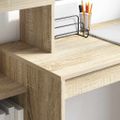 vidaXL Stôl Sonoma dub Kompozitné drevo 100 x 40 x 90 cm