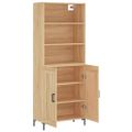 vidaXL Vysoká skrinka dub sonoma 69,5x34x180 cm spracované drevo