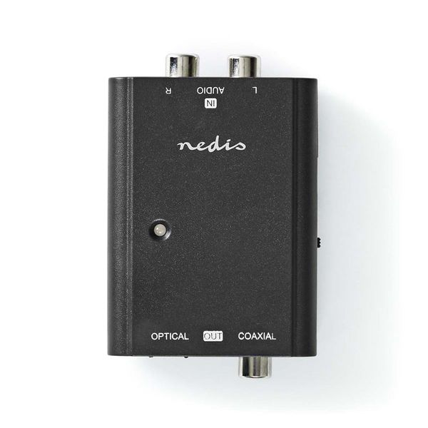 Prevodník 2x Cinch/Toslink NEDIS ACON2508BK