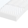 vidaXL Penový matrac biely 140x220 cm 7 zón tvrdosť 20 ILD