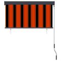 vidaXL Vonkajšia zatemňovacia roleta 120x250 cm oranžová a hnedá
