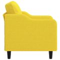 vidaXL Jednomiestna pohovka, svetložltá 60 cm, látka