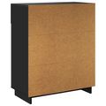 vidaXL Skrinka na topánky 73 x 38 x 87,5 cm Spracované drevo Čierna