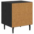 vidaXL Nočný stolík Čierny dub 40 x 35 x 47,5 cm Kompozitné drevo