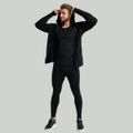 Mikina na zips MERINO I Čierna - STRIX, veľkosť S, veľkosť oblečenia S