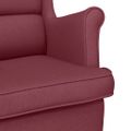 vidaXL Hojdacie kreslo Wine Red 74x90x102 cm Látka