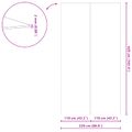 vidaXL Podložka pod bazén 420 x 220 x 0,1 cm Obdĺžnikový Čierna