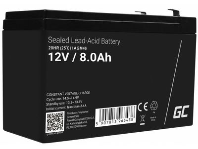 Green Cell AGM46 AGM batéria 12V 8Ah