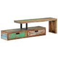 vidaXL TV stolík (118-200) x 30 x 40 cm masívne recyklované drevo