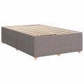 vidaXL Boxspring posteľ s matracom sivohnedý 120x200 cm látka