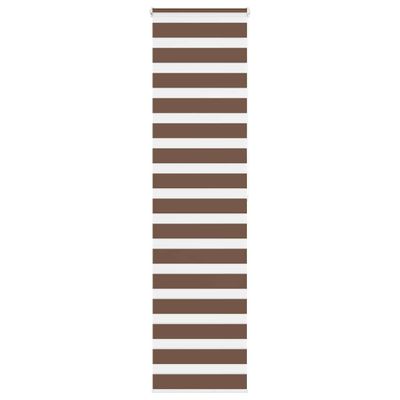 vidaXL Zebra roleta hnedá 60x200 cm šírka látky 55,9 cm polyester