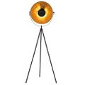 vidaXL Stojanová lampa čierna a zlatá 41 cm E27