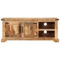 vidaXL TV skrinka 110x35x45 cm surový mangovníkový masív