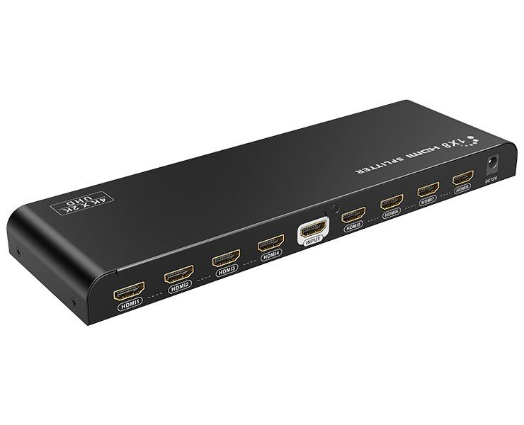 XtendLan HDMI distribucní rozbocovac, 1 vstup / 8 výstupy, 4k@60Hz Rozbocovac, HDMI, 1 vstup, 8 výstupu, podpora 4k@60Hz