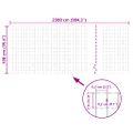 vidaXL Euro plot, oceľ 25x1,0 m, zelený