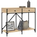 vidaXL Konzolový stolík dub sonoma 100x39x78,5 cm kompozitné drevo