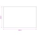 vidaXL Uterák na stôl 5 ks Obdĺžnikový Biela 140 x 260 cm Polyester