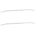 vidaXL Nosník plachty na prívesy 2 Strieborná 136-218 cm Hliník