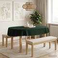 vidaXL Uterák na stôl 5 ks Oválny Tmavozelená 130 x 180 cm