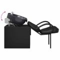 vidaXL Kozmetický stolička Čierna 136 x 60 x 92 cm PVC