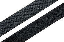 Oboustranný suchý zip Solarix,šířka 10mm,25m,černý
