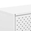 vidaXL Komoda biela 105x35x75 cm oceľ