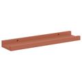 vidaXL Stenná polica Nástenná montáž 2 ks Červená 40 x 9 x 3 cm