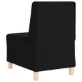vidaXL Bezrúčková modulárna sofa jednotka 3 ks Čierna látka