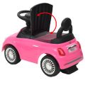 vidaXL Detské autíčko Fiat 500, ružové