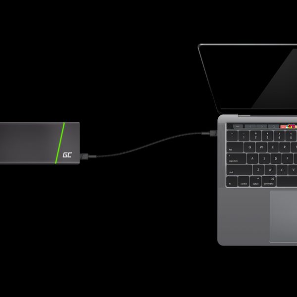 KABGC31 Green Cell Cable GC PowerStream USB-C - USB-C 30cm, fast charging Power Delivery (60W), Ultr
