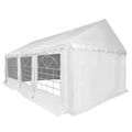 vidaXL Záhradná markíza PVC 4x6 m biela
