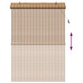 vidaXL Roleta Príroda 130 x 220 cm Bambus