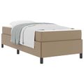 vidaXL Rám postele s matracmi Kapučínová 90 x 200 cm látka