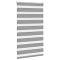 vidaXL Zebrová roleta 90,9x150 cm Šírka látky 86,7 cm sivá