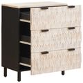 vidaXL Servírovacia skriňa 2 ks 60 x 33 x 75 cm Masívne mango drevo