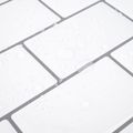 vidaXL Subway dlažba 20 ks Biela šedá 30 x 30 cm Polyuretán a PET
