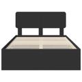 vidaXL Rám postele so zásuvkou Čierny 120 x 200 cm Konštruované drevo