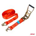 Upevňovací popruh na bicykel 3-bodový s račňou 5000kg 50mm 3m AMiO-03317