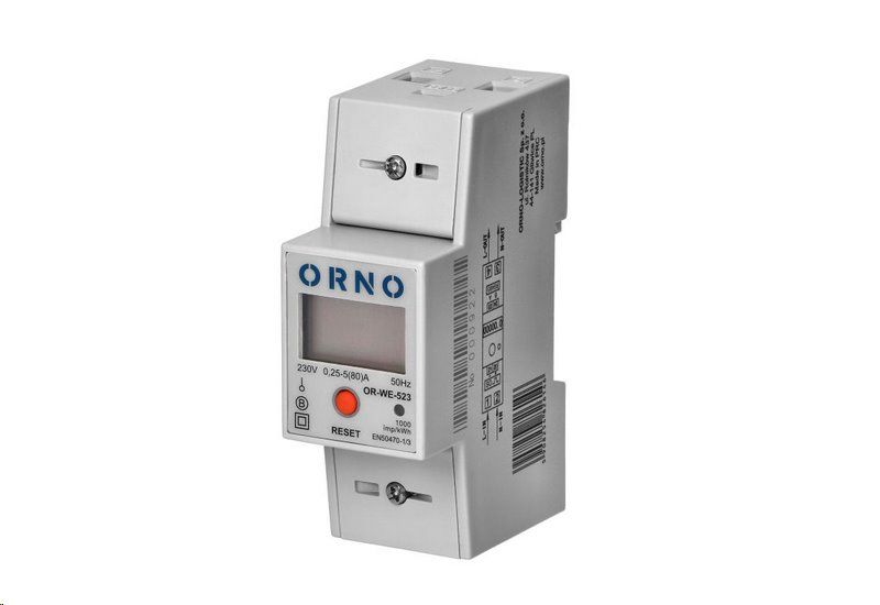 Elektromer 1F na DIN lištu ORNO OR-WE-523, MID, RS-485