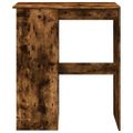 vidaXL Barový stôl s policami dymový dub 90x47,5x103,5cm kompoz. drevo