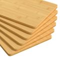 vidaXL Raňajkové taniere 6 ks 35x23x0,8 cm Bambus