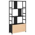 vidaXL Regál na knihy 80 x 30 x 155,5 cm Kompozitné drevo Čierny dub